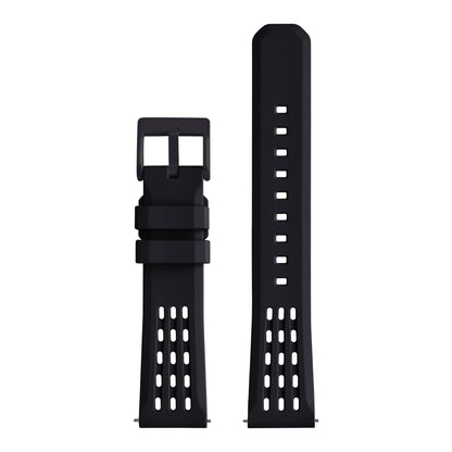 Bracelet de montre en caoutchouc fluoré à dégagement rapide, structure poreuse de qualité supérieure, bracelet de montre de remplacement, 20mm, 22mm, FPM, FKM