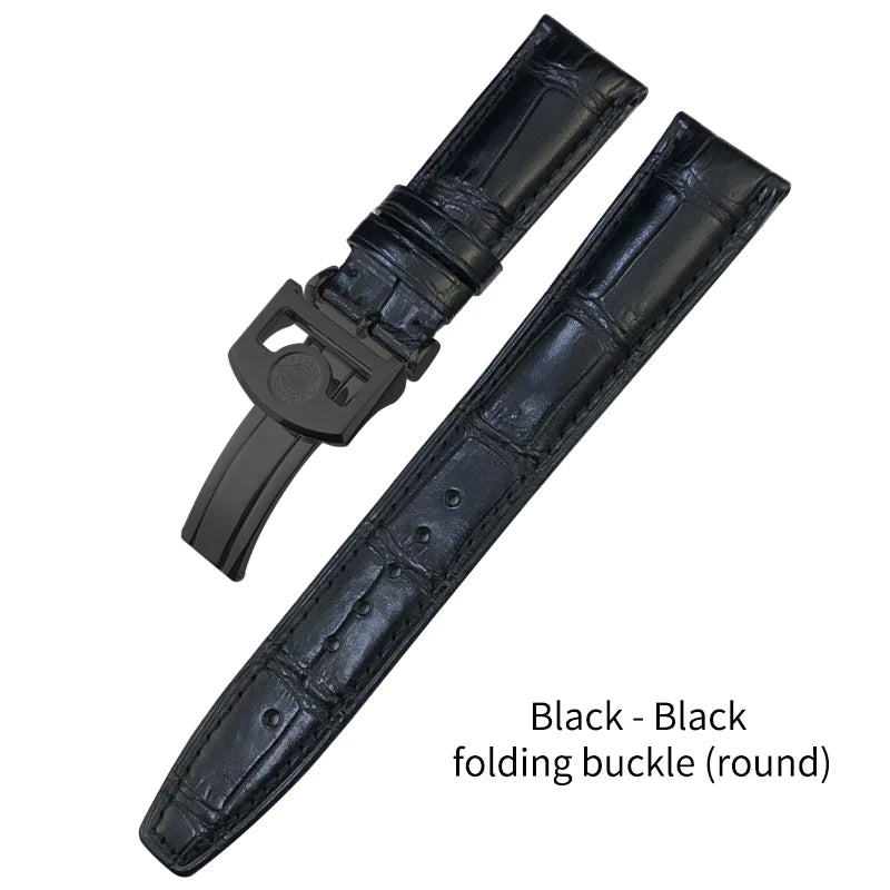 Bracelet de montre en cuir de Crocodile américain, 20mm 21mm 22mm, pour IWC PORTUGIESER PORTOFINO Pilot, outils gratuits