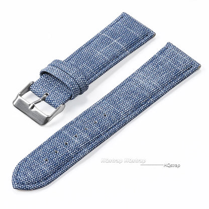Bracelet de montre en Nylon à motif Denim pour Casio bracelet en cuir Vintage 10 12 14 16 18 20 22mm bracelet de montre pour Seiko hommes femmes accessoires