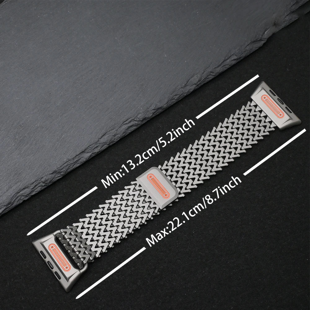 Luxury Milanese Magnetic Bracelet for Apple Watch Ultra 3 2 49mm 46mm 45mm 44mm, Stainless Steel Strap for iWatch 11 10 9 8 7 SE 6 5