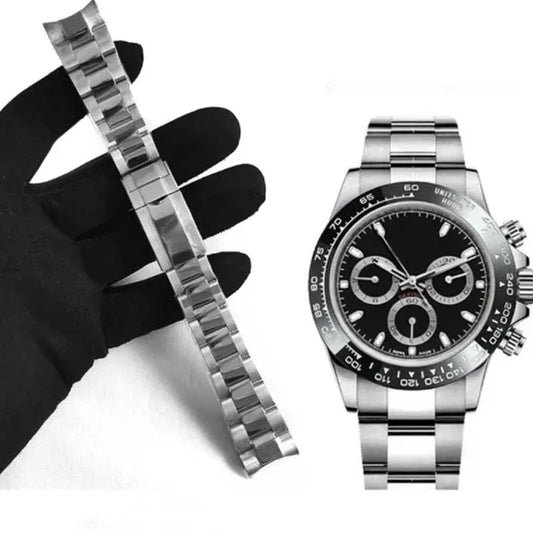 Bracelet de montre pour Rolex DAYTONA GMT SUBMARINER, accessoires de montre, Bracelet en métal 904L, en acier inoxydable massif, 20mm 21mm