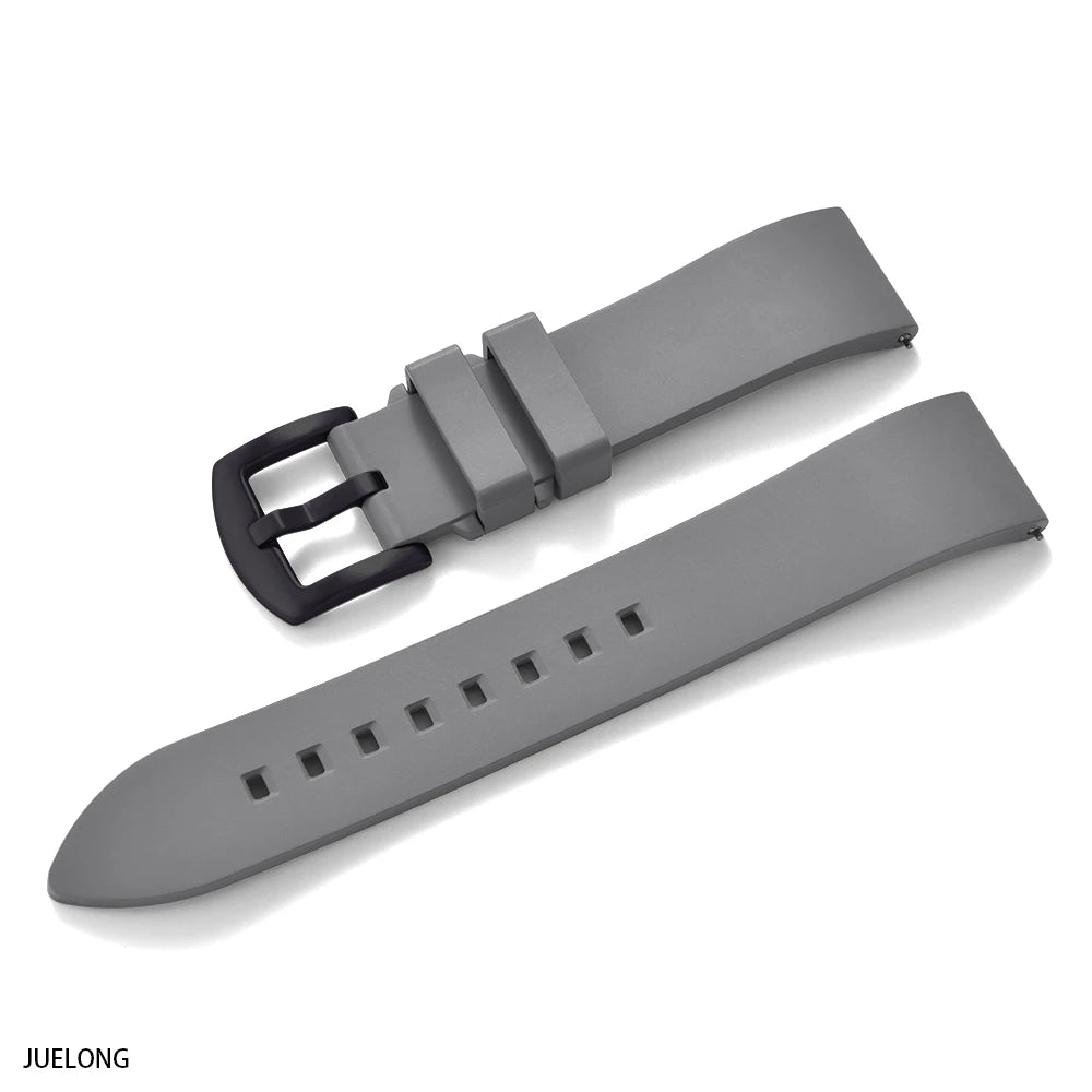 Premium fluoroelastomer rubber watch strap, FKM quick-release watch strap 18-19-20-21-22-23-24mm for every brand of dive watch