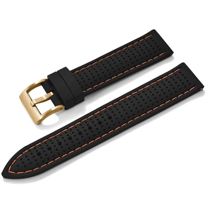 Bracelet de montre sport en silicone à dégagement rapide - Bracelet en caoutchouc souple respirant et imperméable, ajustement universel 18 mm 20 mm 22 mm pour hommes et femmes