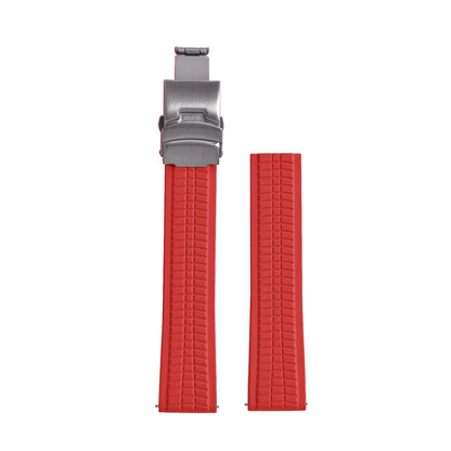 Bracelet de montre CTSFKM de haute qualité, 18mm 20mm 22mm, bandes en caoutchouc, boucle papillon à dégagement rapide, coupe sur la taille pour montre Patek Philippe