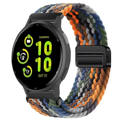 Bracelet magnétique en Nylon, 20mm 22mm, pour Garmin Forerunner 970 570 165 55 965 265/Venu 3, Bracelet de sport Garmin Active 6 5 Correa