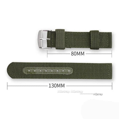 Cinturino per orologio in tela di Nylon intrecciato, cintura morbida, cinturino universale in pelle per uomo donna, cinturino sportivo da 18mm 20mm 22mm 24mm