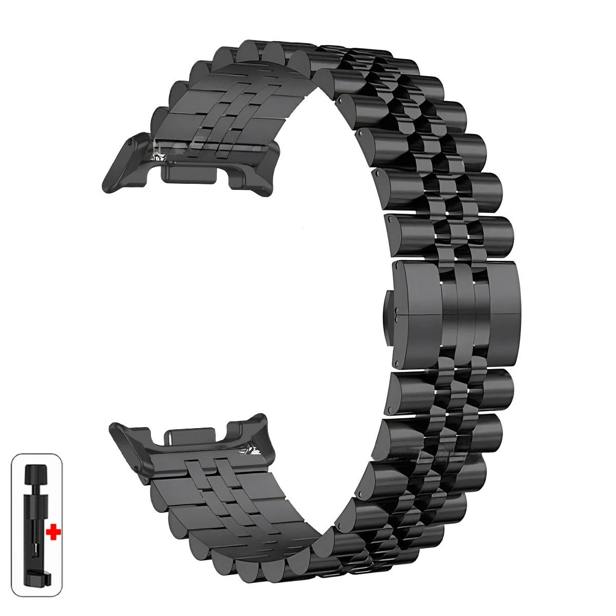 Luxury Stainless Steel Strap for Samsung Galaxy Watch 8 Classic 46mm, Metal Bracelet for Galaxy 8 40mm 44mm, Men's Watchband