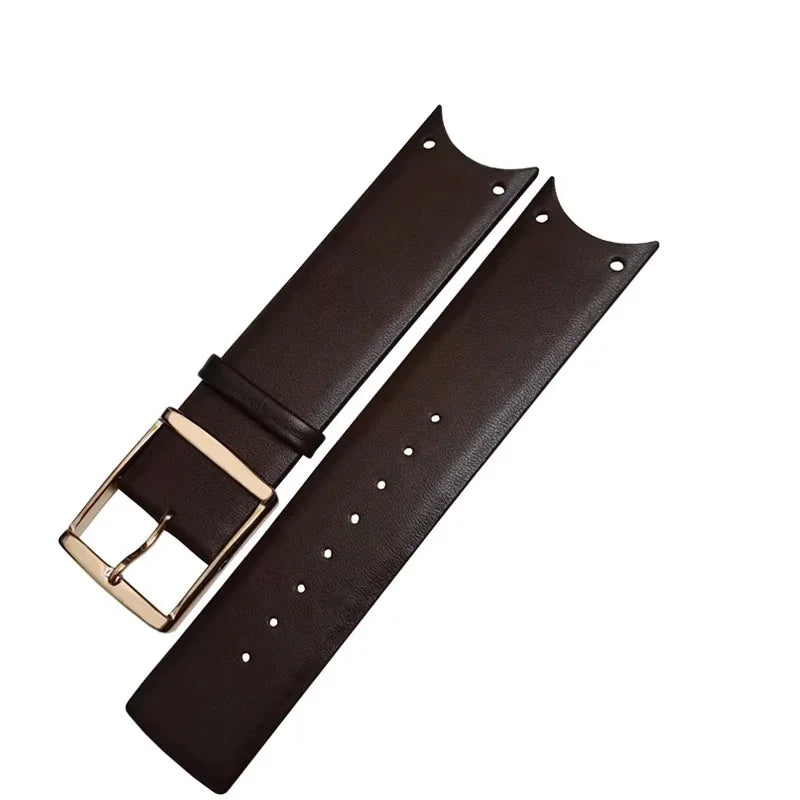 Bracelet de montre en cuir véritable pour la série CK KOV231 KOV232, bord incurvé spécial, bracelet de montre Ultra-fin en cuir de vache pour hommes et femmes, 22mm