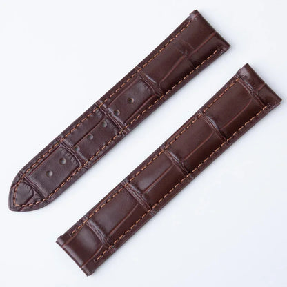 Italian Calfskin Leather Watch Strap, 19mm 20mm 21mm 22mm, for Omega Seamaster Speedmaster Planet Ocean 300/600 DE VILLE AT150 Bracelet