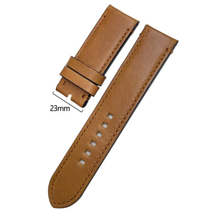 Handmade Brown Genuine Calf Leather Watch Strap, 22/23mm, for Zenith Tudor Black Bay Bronze Blancpain, Vintage Watch Band
