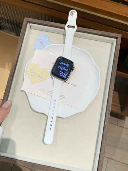 Cinturino sottile in silicone per Apple Watch Ultra 49 mm 40 mm 41 mm 44 mm 45 mm 46 mm, compatibile con iWatch serie 11 10 9 8 7 6 5 SE3