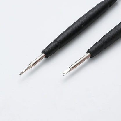 Kit di riparazione orologi da 2 pezzi: Strumento di rimozione delle barrette a molla per la regolazione del cinturino dell'orologio, strumento da orologiaio