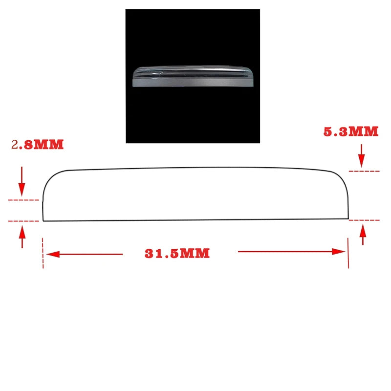 Vetro zaffiro piano-convesso per orologio 31.5mm, cristallo zaffiro AR blu per orologio subacqueo SKX007 SKX009 7S26-0020