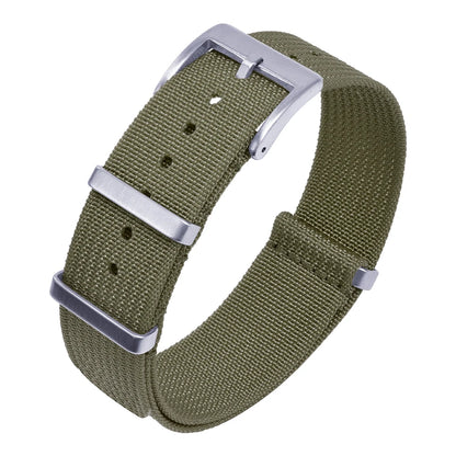 Bracelet en Nylon nervuré à rayures de haute qualité 18mm 20mm 22mm bracelet de montre en tissu tressé bracelets de montre en Nylon  Accessoire pour montre traditionnelle