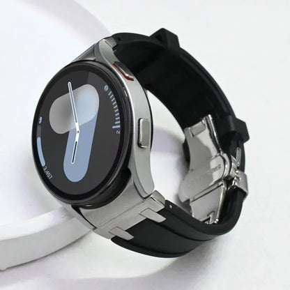 Bracelet de sport en silicone sans interstice pour hommes, compatible Samsung Galaxy Watch 7 40mm 44mm, 6 4 Classic 46 47mm, 42 43mm, 5 Pro 45mm