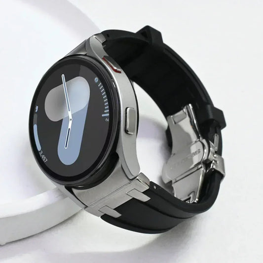 Bracelet de sport en silicone sans interstice pour hommes, compatible Samsung Galaxy Watch 7 40mm 44mm, 6 4 Classic 46 47mm, 42 43mm, 5 Pro 45mm
