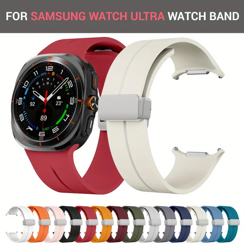Bracelet magnétique à dégagement rapide Groove pour Samsung Watch Ultra, minimaliste, polyvalent et durable