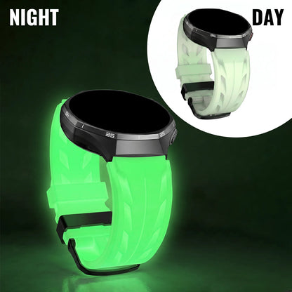 Bracelet de montre lumineux Konse 20/22 mm, adapté aux montres Samsung 7/6/5/4/FE, bracelet en silicone lumineux pour le sport
