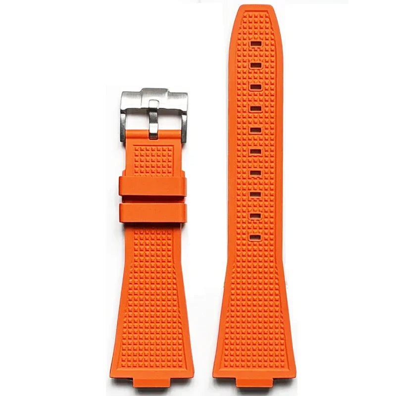 FKM Bracelet for Tissot PRX T137.407/T137.410 Super Player 40mm Convex Fluororubber Quick Release Watch Strap 12mm