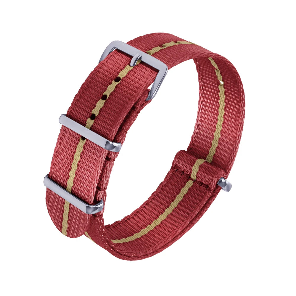 Nouveau Sangles de ceinture de sécurité en Nylon 20mm 22mm Type universel sport pour nouveau matériel bracelets de montre en Nylon Oula