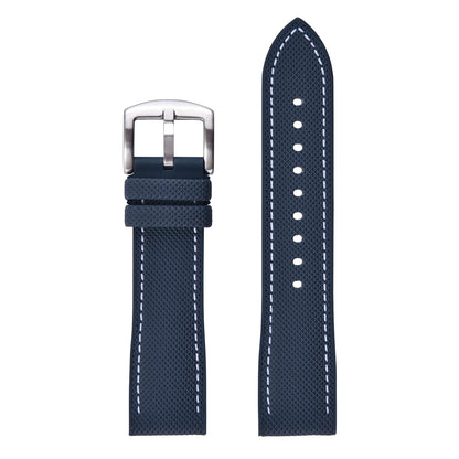 Bracelets de montre FKM en cuir hybride de qualité supérieure, 20mm 22mm, en caoutchouc fluoré FPM, étanche, unisexe pour chaque marque de montres de plongée