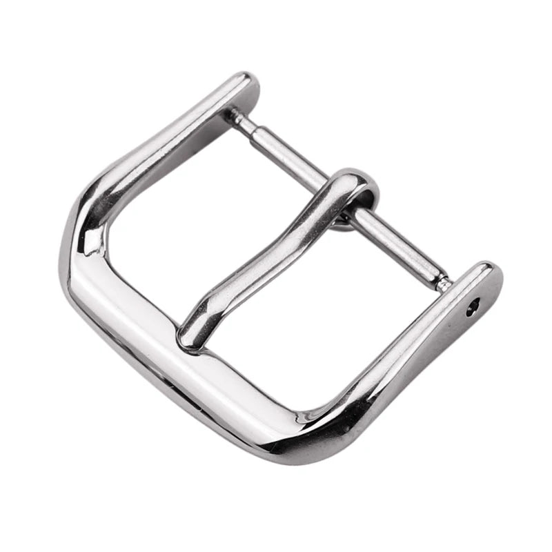 Großhandel mit 19 Modellen von Edelstahl-Uhrenschnallen, 12, 14, 16, 18, 20, 22, 23, 24, 26, 28 mm, silberfarbene Metall-Uhrenarmbandschließen, Uhrenarmbandzubehör