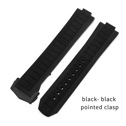 Bracelet de montre en caoutchouc et Silicone convexe, 10x21mm, pour Omega Seamaster Planet Ocean 600M, série 217.30.42 217.32.42, bracelet de montre étanche