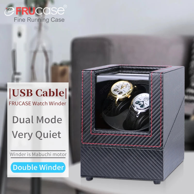 [Newly Upgraded] FRUCASE PU Automatic Watch Winder, Watch Box, Automatic Watch Winder, Automatic Watch Box, Automatic Watch Winder