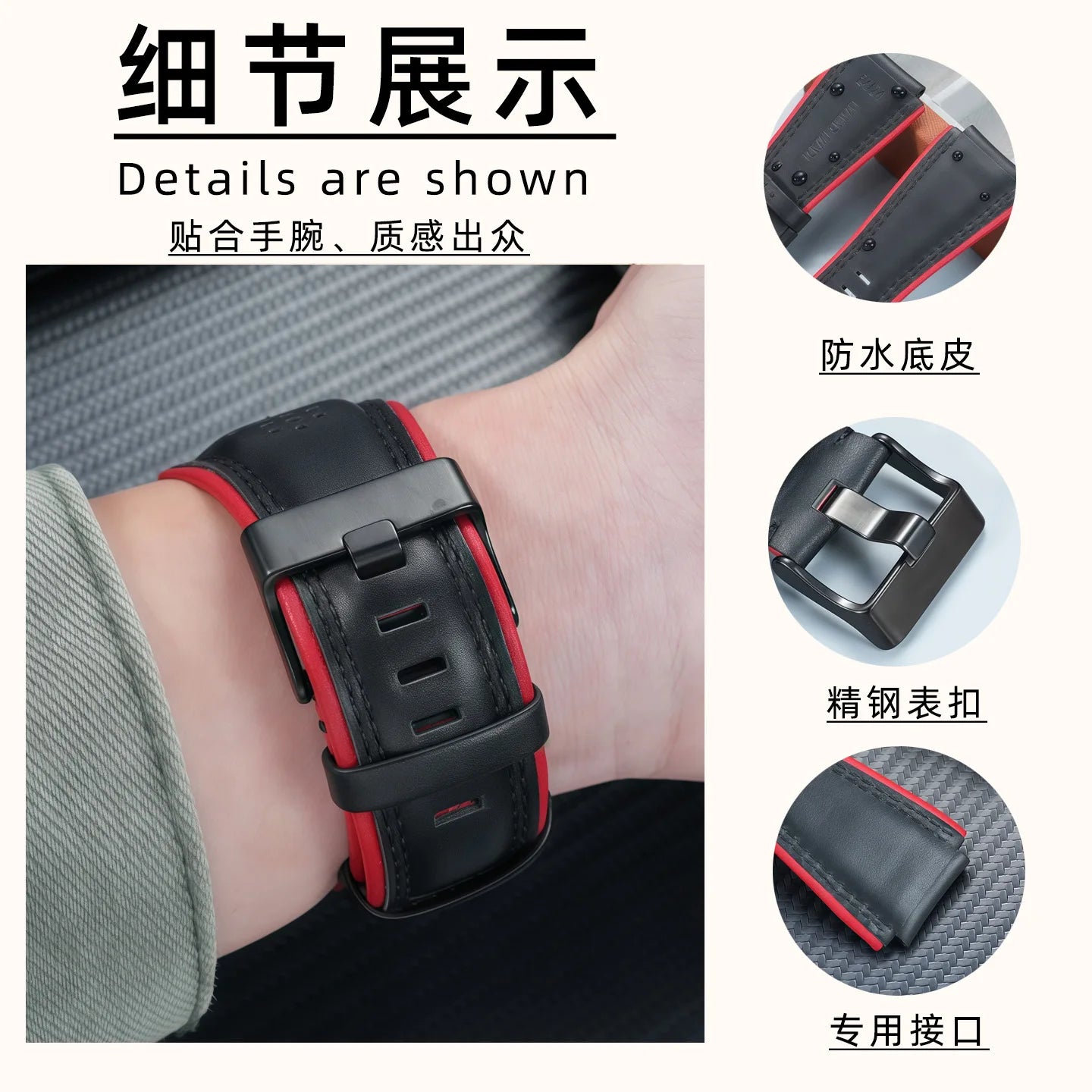 Pour Bell Ross B & R BR01 BR03 bracelet de montre en cuir véritable souple de haute qualité BR convexe 24mm peau de vache hommes bracelet de montre accessoires