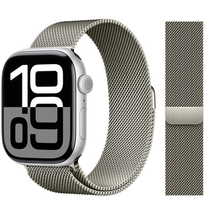 Apple Watch 米兰尼斯表带，46mm 44mm 45mm 40mm 42mm 41mm，适配 iWatch 系列 11 10 9 8 SE 7 6 Ultra 3 2