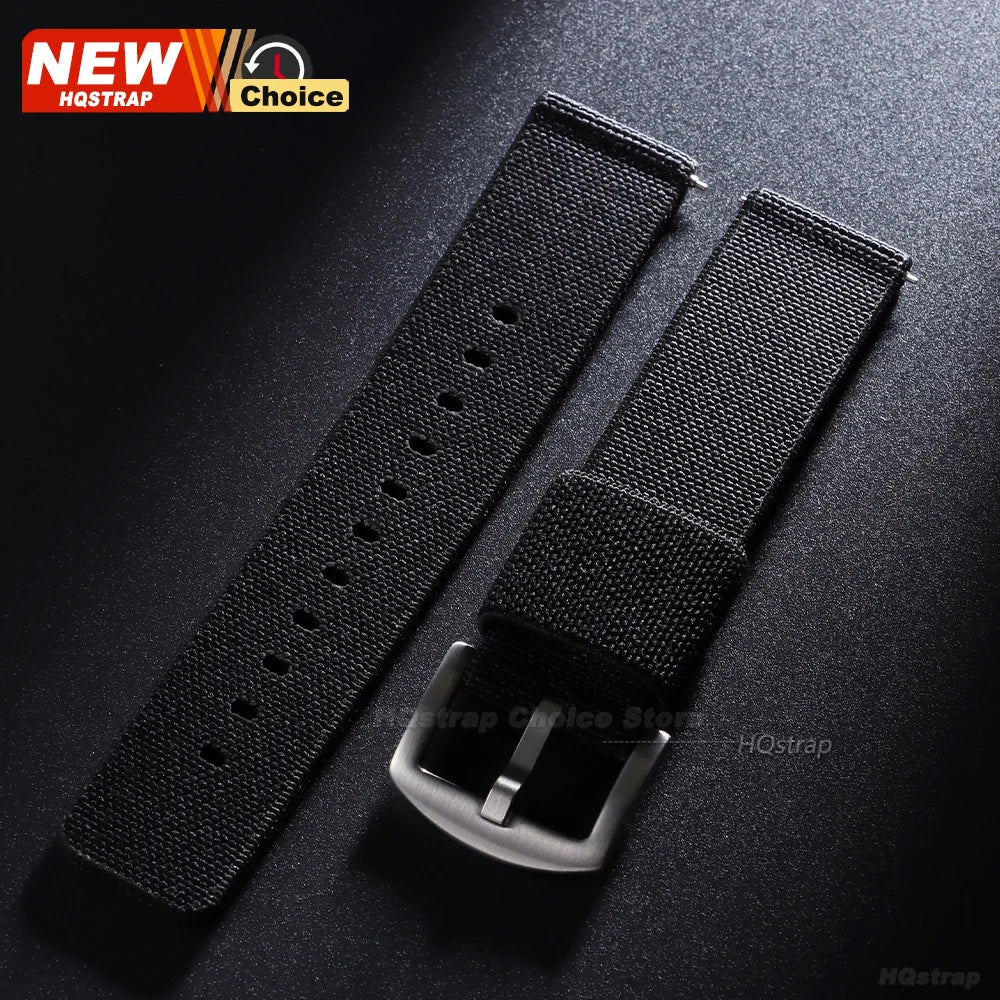 Nuovo cinturino per orologio elastico in nylon intrecciato, 18mm 20mm 22mm, universale, a sgancio rapido, per orologio militare, braccialetto per donne e uomini