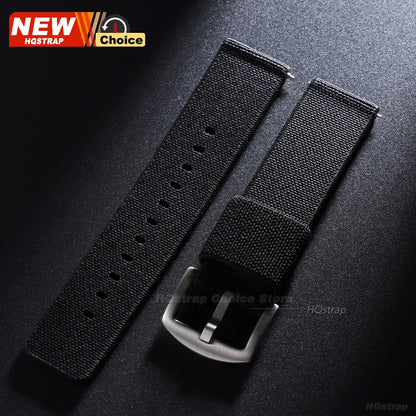 Nuovo cinturino per orologio elastico in nylon intrecciato, 18mm 20mm 22mm, universale, a sgancio rapido, per orologio militare, braccialetto per donne e uomini