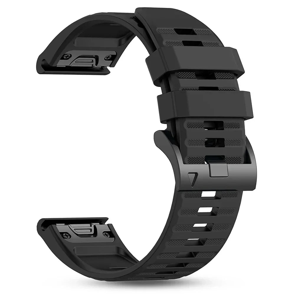 Bracciale in silicone QuickFit 22 26 mm per Garmin Fenix 5 5X Plus 6X 7 7X Pro Quatix 8 Fenix 8 Pro 51 mm 47 mm Epix, cinturino sportivo da esterno