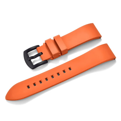 Quick Release Classic Fluoro Rubber Watch Straps, 18-19-20-21-22-23-24mm, FKM FPM, For Any Brand, Diving Watch Bands