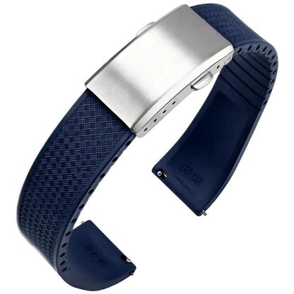 Bracelet montre Racing / Aviateur en caoutchouc Premium - Rapide, Boucle Déployante - A Découper