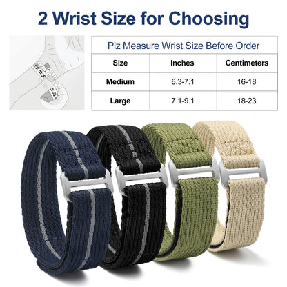 IBENIFIT titane boucle Nylon Bracelet ceinture 20mm 22mm universel remplacement Sport bracelets de montre montre-Bracelet