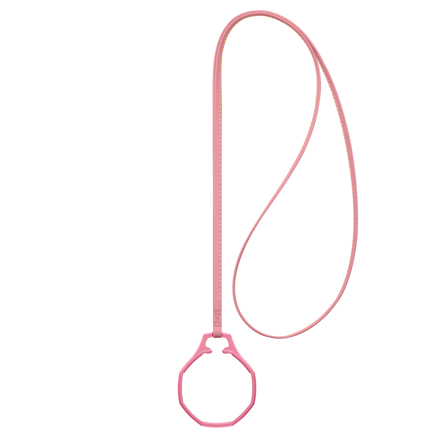 Cordon en cuir + anneau en biocéramique pour montre de poche Swatch Royal Pop, support de pendentif à accrocher au cou, cuir de veau de qualité supérieure avec surpiqûres