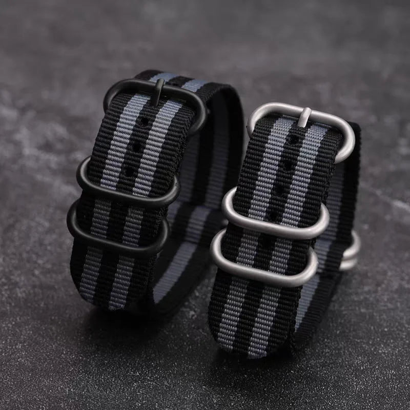 Thick NATO Nylon Watch Strap, 20mm 22mm, Canvas, Men's Watch Chain, Submariner Watch Strap Accessories