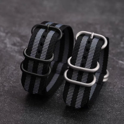 Thick NATO Nylon Watch Strap, 20mm 22mm, Canvas, Men's Watch Chain, Submariner Watch Strap Accessories