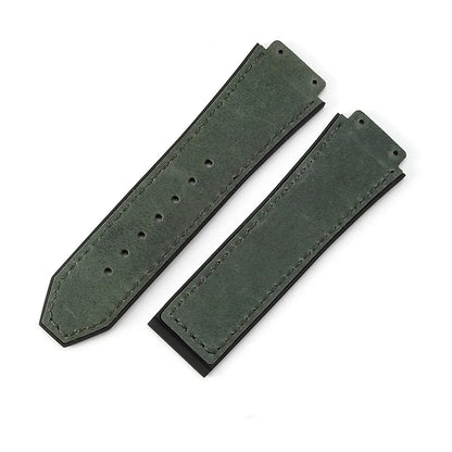 For Hublot BIGBANG Classic Fusion Leather Silicone Rubber Suede Watch Strap Dedicated Interface Lug System Band 26*19mm Bracelet