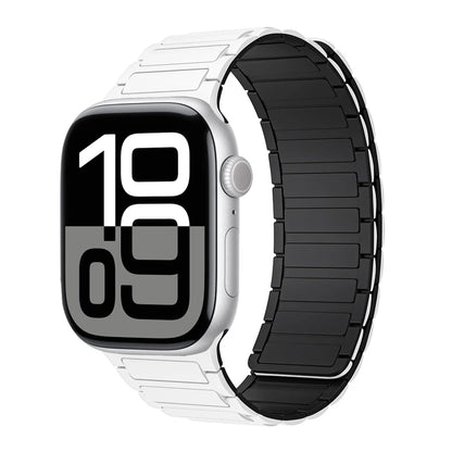 Correa con hebilla magnética para relojes Apple de 46 mm, 44 mm, 40 mm, 45 mm, 41 mm, 42 mm, correa de silicona para iWatch serie 11, 10, 9, 8, 7, 6, SE, Ultra 3