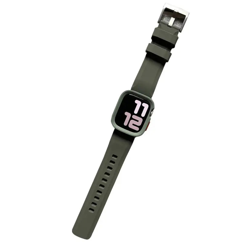 Silicone Strap + TPU Case for Apple Watch Band Ultra2 49mm 46mm 44mm 45mm 42mm 41mm 40mm