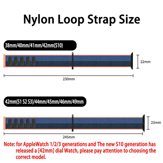 Cinturino con fibbia in nylon per Apple Watch da 46mm, 44mm, 45mm, 40mm, 41mm, 42mm, iWatch Serie 11 10 9 SE 8 7 6 5 4 Ultra 3 2 49mm