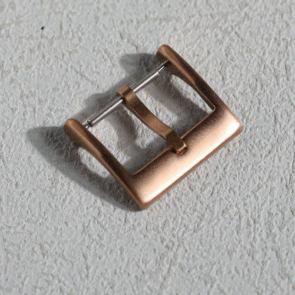 High-end leather bracelet buckle, 316L stainless steel buckle 16 18 20MM silver black rose gold watch accessory buckle