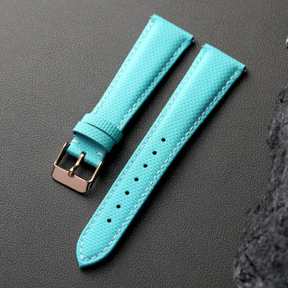 Cinturino in caucciù di alta qualità, dotato di cinturino in vera pelle, gomma fluorurata 18 19 20 22MM, a sgancio rapido, blu, nero, verde impermeabile
