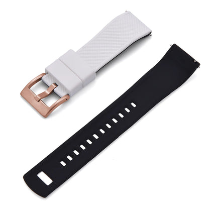 Nouveau bracelet de montre en Silicone Double couleurs personnalisé à dégagement rapide 20mm 22mm bracelet de montre doux Durable bracelets de montre de remplacement ceintures
