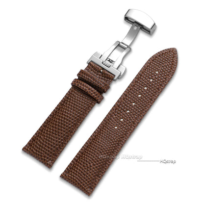 Cinturini per orologi in pelle di vitello, motivo lucertola, accessori per orologi 14 16 18 19 20 21 22mm, cinturino in pelle con chiusura a farfalla