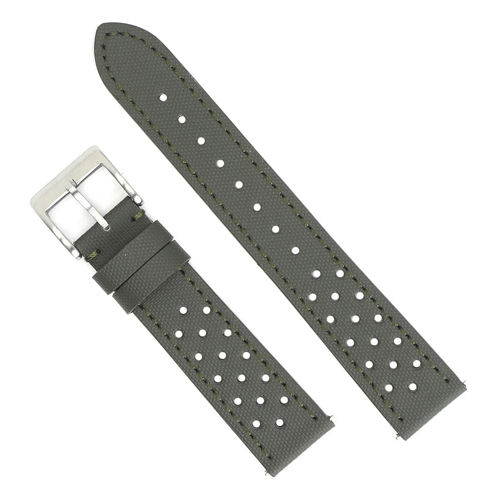 Cinturino per orologio in tessuto di vela in nylon di alta qualità 18mm 19mm 20mm 22mm cinturino da corsa rally cinturino per orologio traspirante perforato a sgancio rapido per uomo