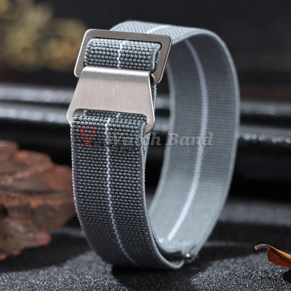 Bracelet de montre tressé en Nylon, 18/20/22mm, élastique, troupes françaises, sac de Parachute, Bracelet de Sport universel pour hommes et femmes