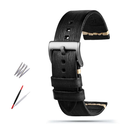 Cinturino per orologio in vera pelle, per Galaxy Tissot Timex Omega Panerai IWC, 20mm 22mm 24mm